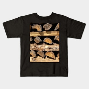 Firewood Nature Forest Camping Kids T-Shirt